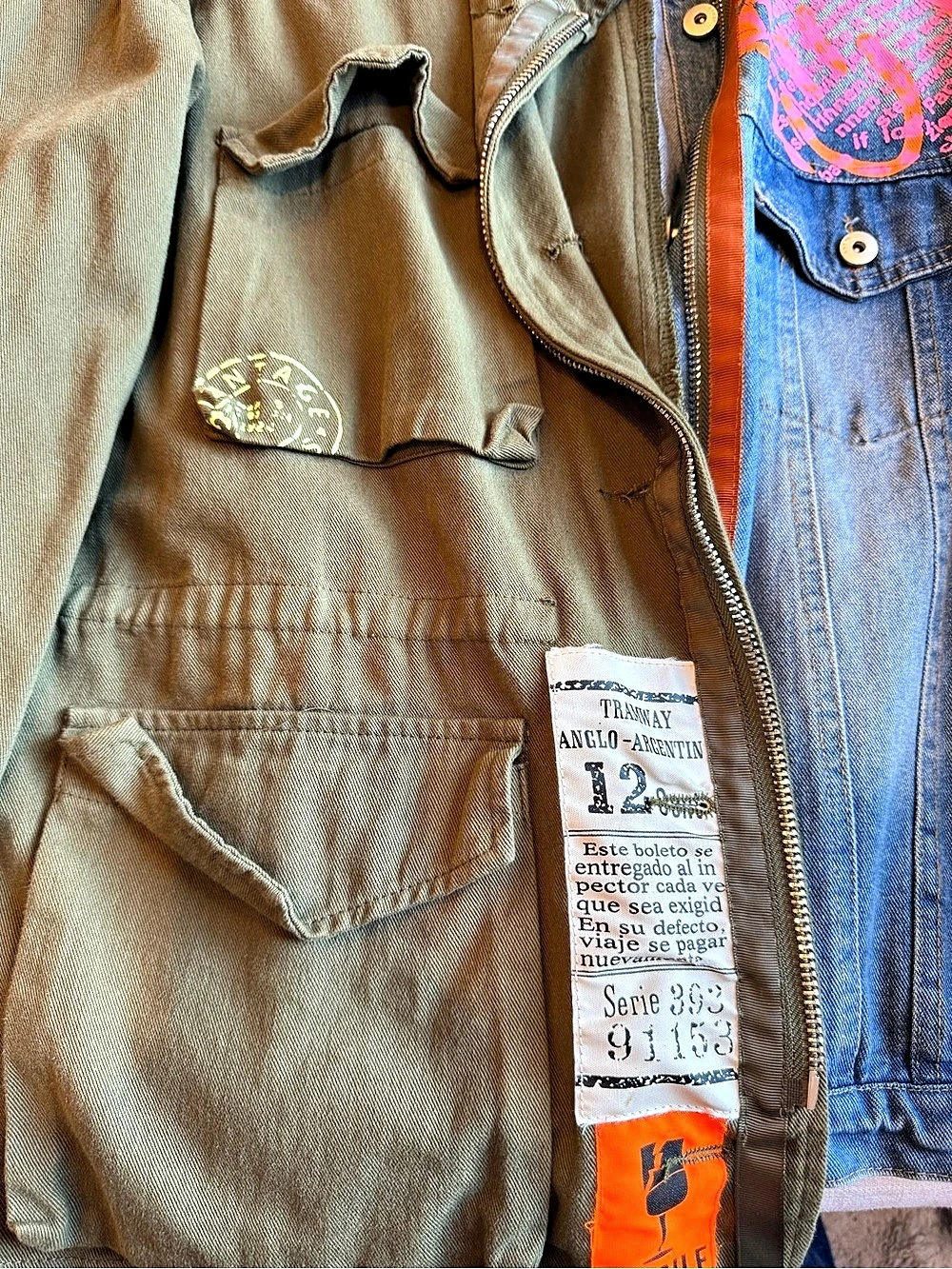 LELE GIRLS.F Color Block Utility Jacket Size Medium - Picture 5 of 7